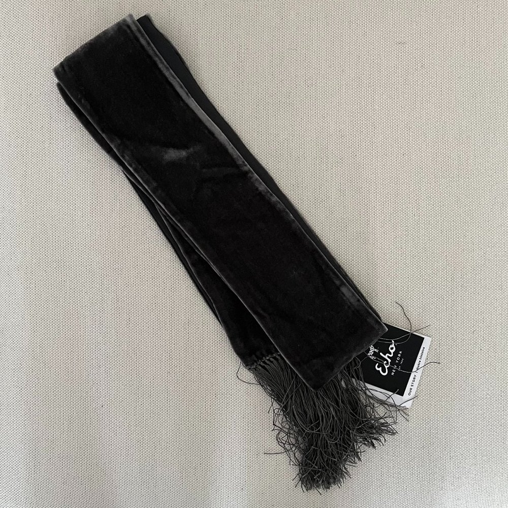 Echo Velvet Skinny Scarf
